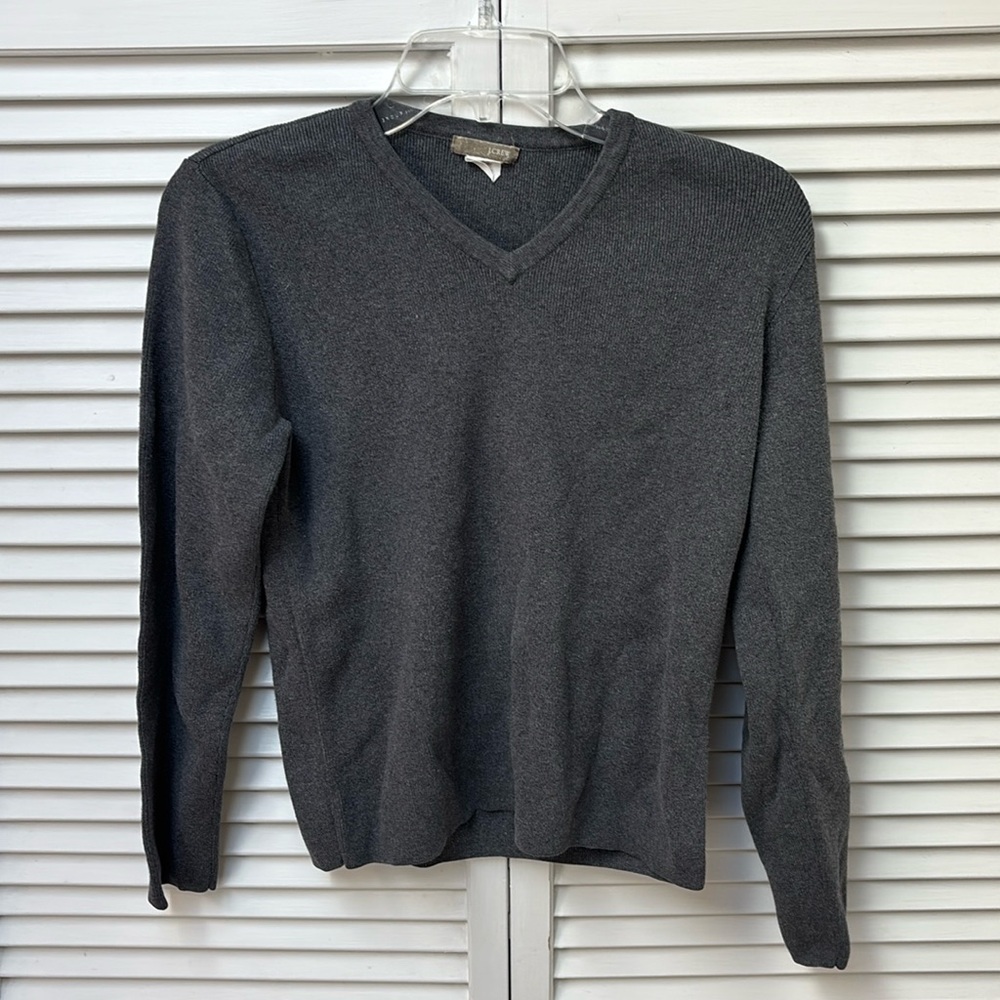 J Crew vintage thick v neck long sleeve